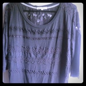 Jolt from bke burn out lace back top size medium